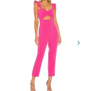 Lovers + Friends Knox Jumpsuit pink small